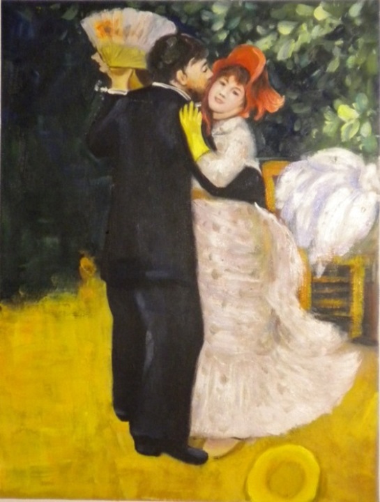 store falso d'autore danseur in country di Pierre-Auguste Renoir